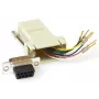 Adapter zmiany płci MicroConnect SAD008 — RJ45 F na DB9 F, beżowy