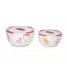 Komplet misek OURSSON BS4781RC/DC Okrągłe Ceramiczne 3L Białe 2 szt.