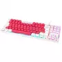 Mechaniczna klawiatura gamingowa GAMIAC TKL90G z przełącznikami Kailh czerwony, tenkeyless, biało-czerwona