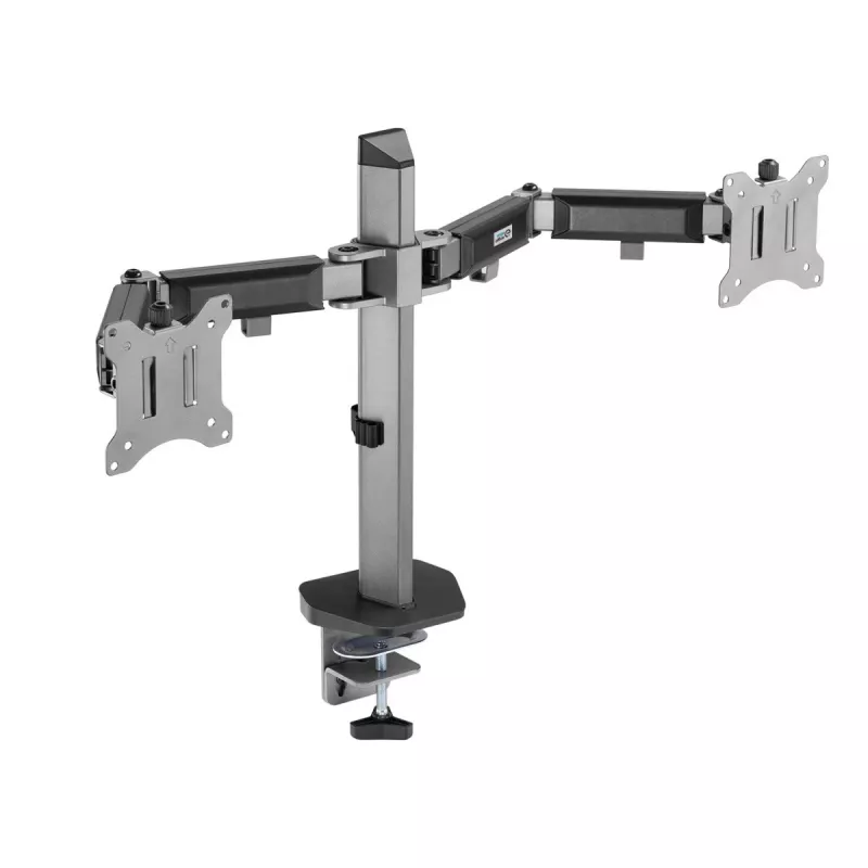 Wbudowany uchwyt na dwa monitory Deluxe Ergo Office, 17-32 cali, maks. 9 kg, ER-449