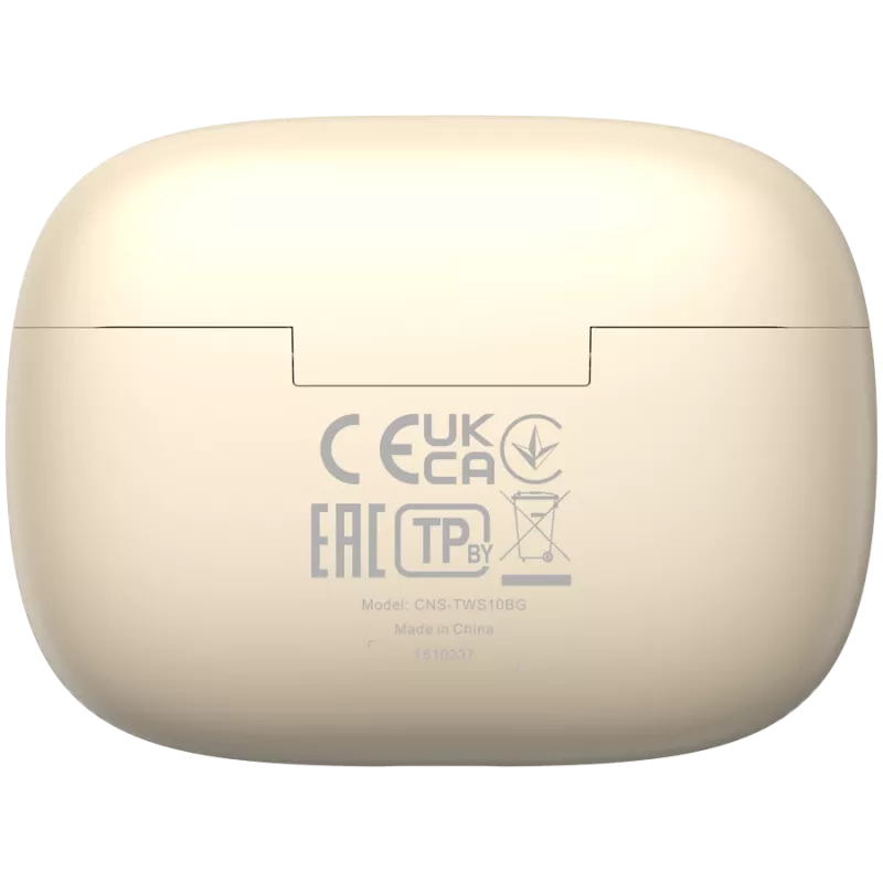 Słuchawki Canyon CNS-TWS10BG True Wireless Stereo (TWS) douszne do rozmów/muzyki/sportu/codziennego użytku USB Type-C Bluetooth Beżowy (CNS-TWS10BG)