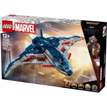 Zestaw konstrukcyjny LEGO Quinjet 76325 — Marvel, 1131 elementów, 5 minifigurek, od 12 lat, 280×450×300 mm