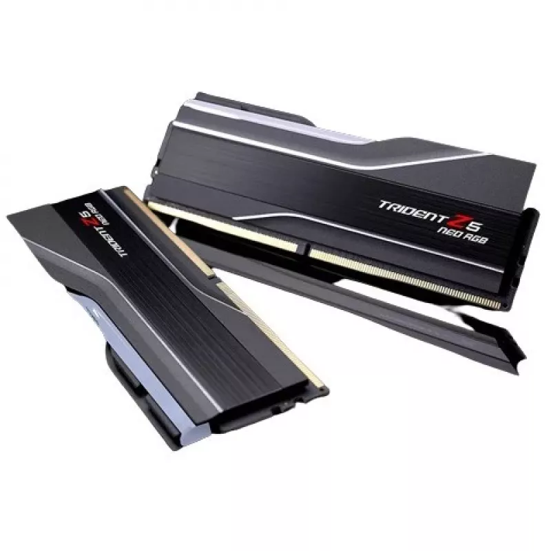DIMM 96 GB DDR5-5600 (2x 48 GB) Dual-Kit, Arbeitsspeicher schwarz, F5-5600J4040D48GX2-TZ5NR, Trident Z5 NEO RGB, AMD EXPO