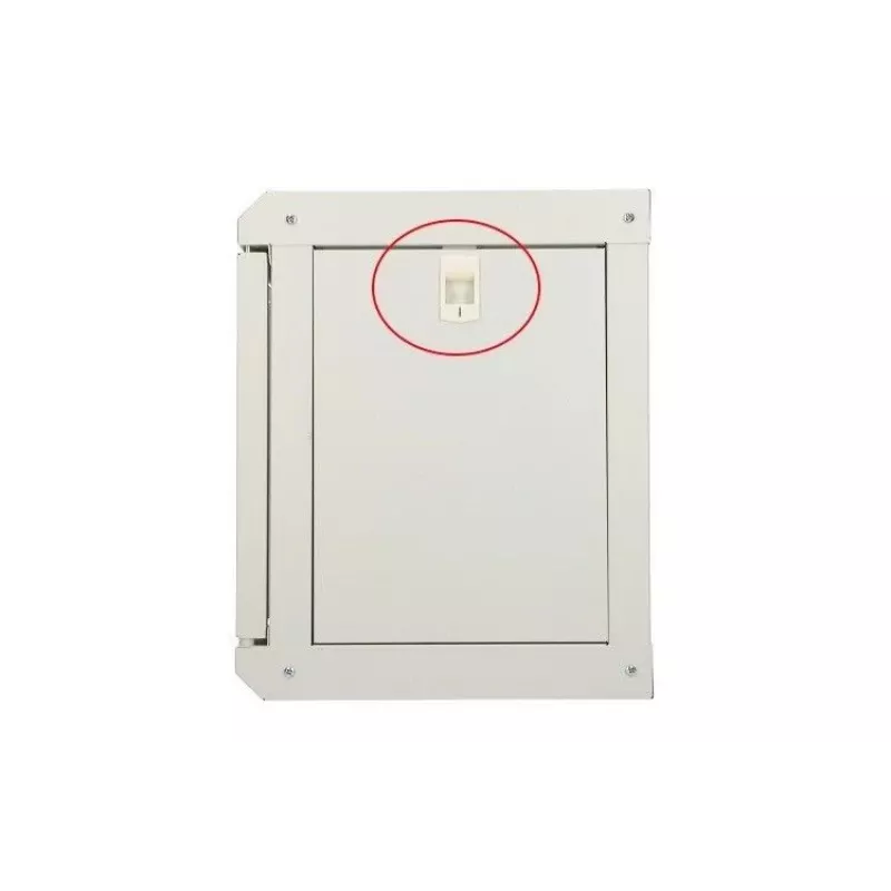 Szafa wisząca Extralink Rackmount 6U 10 cali Szara Zamek na klucz Zarządzanie kablami