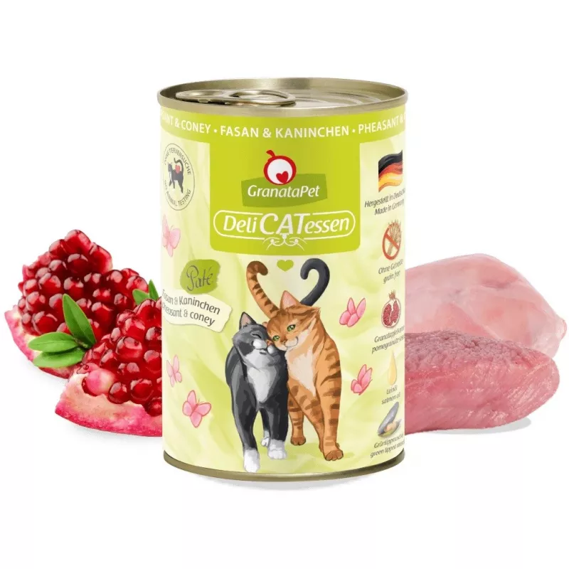 GRANATAPET DeliCATessen Bażant i królik - mokra karma dla kota - 400g