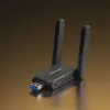 Adapter Wi‑Fi USB MERCUSYS MA72XH AX1800 z antenami o wysokim wzmocnieniu, USB-A Plug‑and‑Play