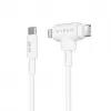 Przewód USB HYPER HyperJuice USB 2.0 1,5 m USB-C USB-C/Lightning Biały