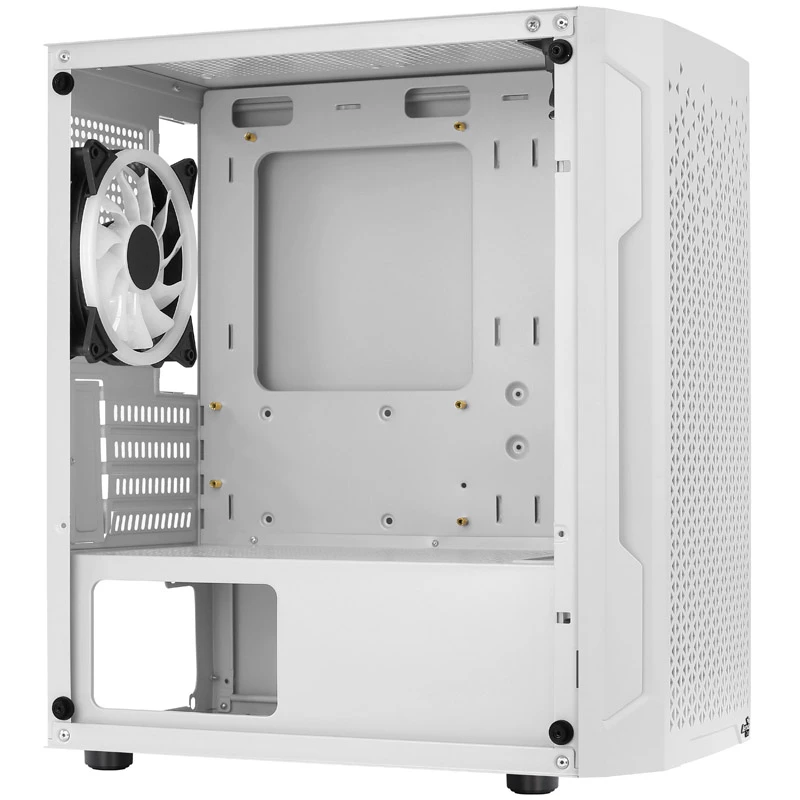 ATX AEROCOOL TRINITY MINI FRGB MICRO MINI TOWER CASE Z PANELEM SZKLANYM (BIAŁY)