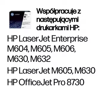 HP 81A Czarny oryginalny toner LaserJet, 10500 stron, czarny, 1 szt.