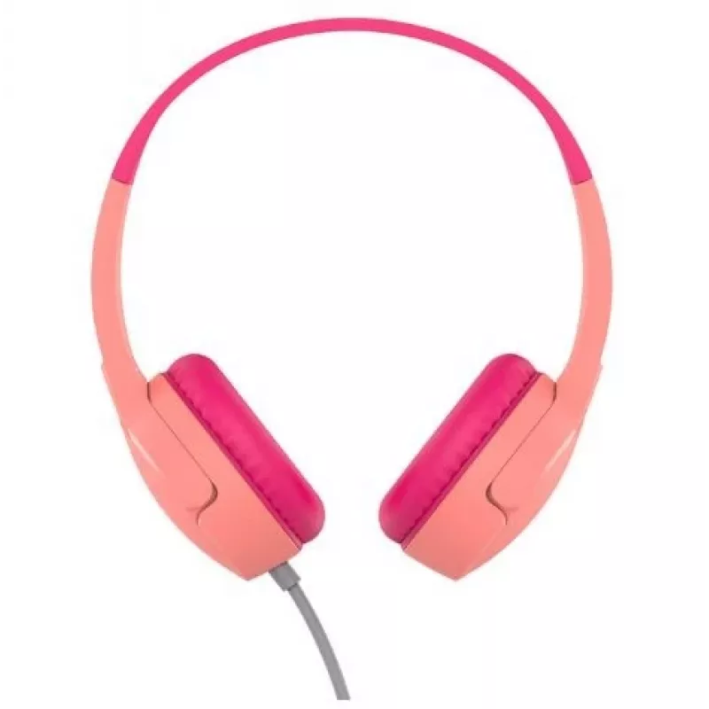 SOUNDFORM Mini nauszne słuchawki przewodowe w kolorze różowym dla dzieci