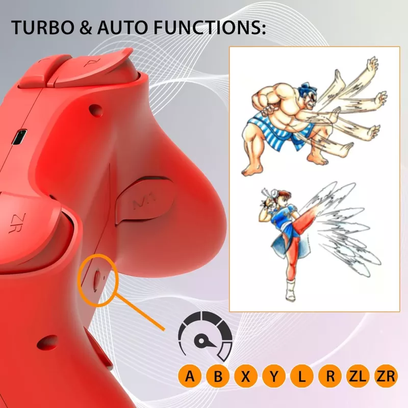 Subsonic Bezprzewodowy Kontroler LED Czerwony do Switch