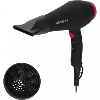 Suszarka do włosów REVLON RVDR5251E 2000 W, jonizacja, 3 poziomy temperatury, 2 prędkości, zimny nadmuch — Czarny/Różowy