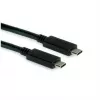 ROLINE USB3.2Gen2 kabel PD 20V5A Type C-C ST/ST 0.5m - Kabel - Cyfrowy/Dane - 0,5 m (11.99.9057)