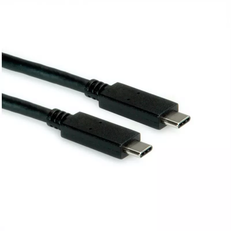 ROLINE USB3.2Gen2 kabel PD 20V5A Type C-C ST/ST 0.5m - Kabel - Cyfrowy/Dane - 0,5 m (11.99.9057)