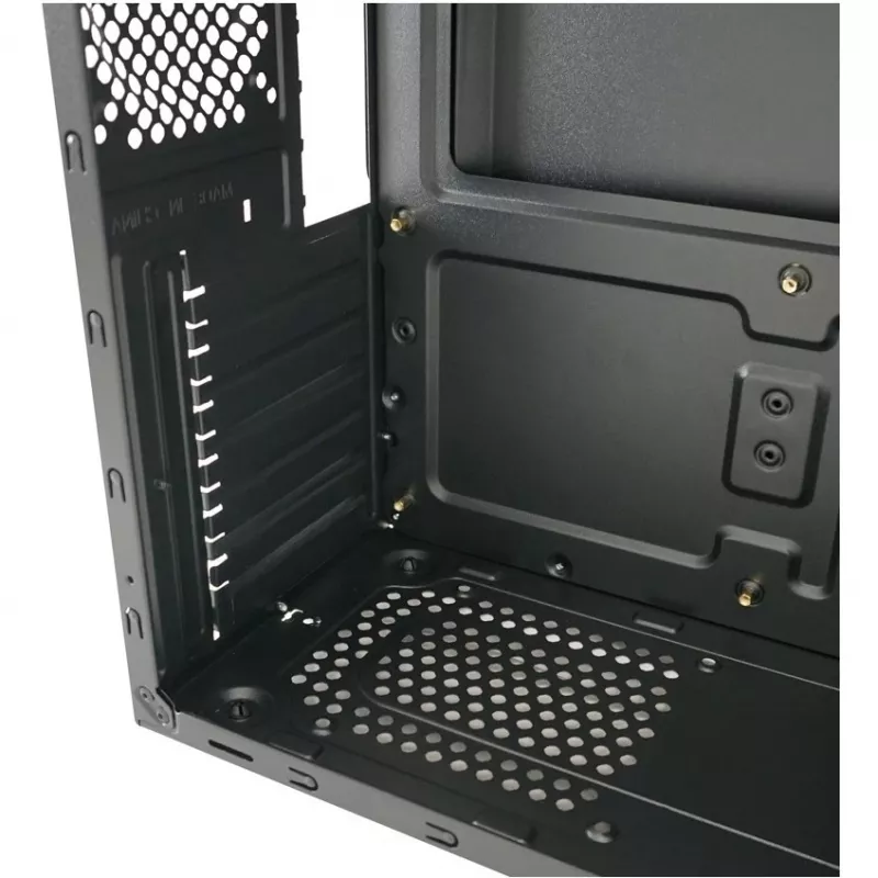 LC Power Classic 7040B - MDT - ATX - bez zasilacza - Czarny, szczotkowane aluminium / Czarny - USB/Audio
