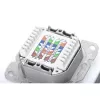 CAT.6A Datenanschlussdose, Aufputz, geschirmt, 2x RJ-45 LSA (weiß, 5 Stück, Klasse E)