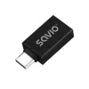 Savio AK-80 Adapter wideo 0m USB Typ-A USB Typ-C Czarny