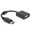 Adapter DisplayPort 1.2 męski na VGA żeński DeLOCK 61006