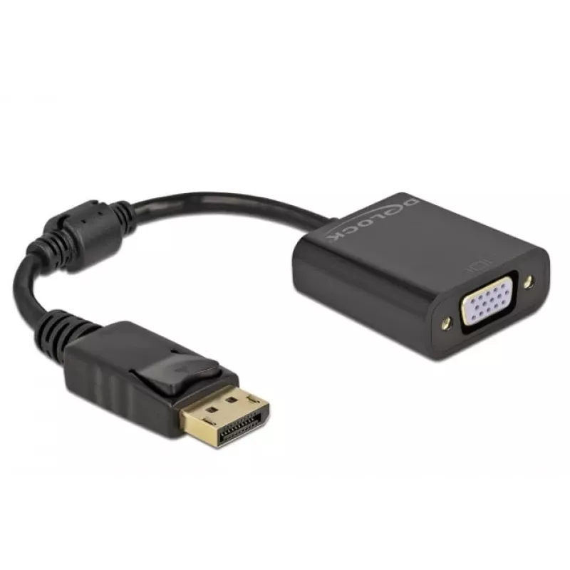 Adapter DisplayPort 1.2 męski na VGA żeński DeLOCK 61006