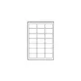 Avery - etykiety adresowe - przezroczyste - 63,5 x 38,1 mm - 525 etykiet (25 arkuszy x 21) (J8560-25)