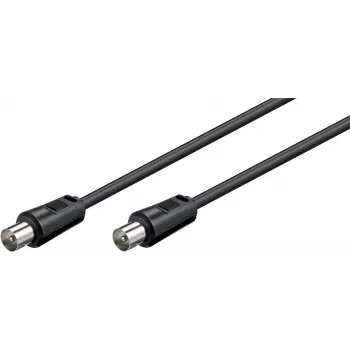 Wentronic Goobay kabel antenowy, czarny, 5 m - wtyk IEC/koncentryczny na wtyk IEC/koncentryczny (68150)
