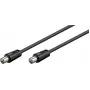 Wentronic Goobay kabel antenowy, czarny, 5 m - wtyk IEC/koncentryczny na wtyk IEC/koncentryczny (68150)
