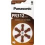 Baterie do aparatów słuchowych Panasonic PR 312 cynkowo-powietrzne 170 mAh — 6 szt.