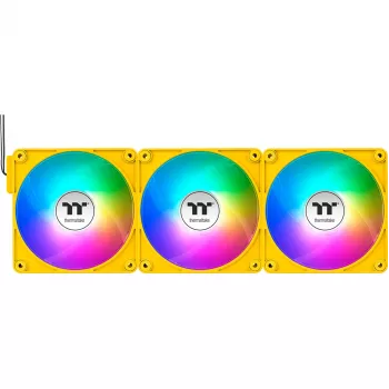 Thermaltake CT120 EX ARGB 120mm żółty 3-Pack Wentylatory obudowy