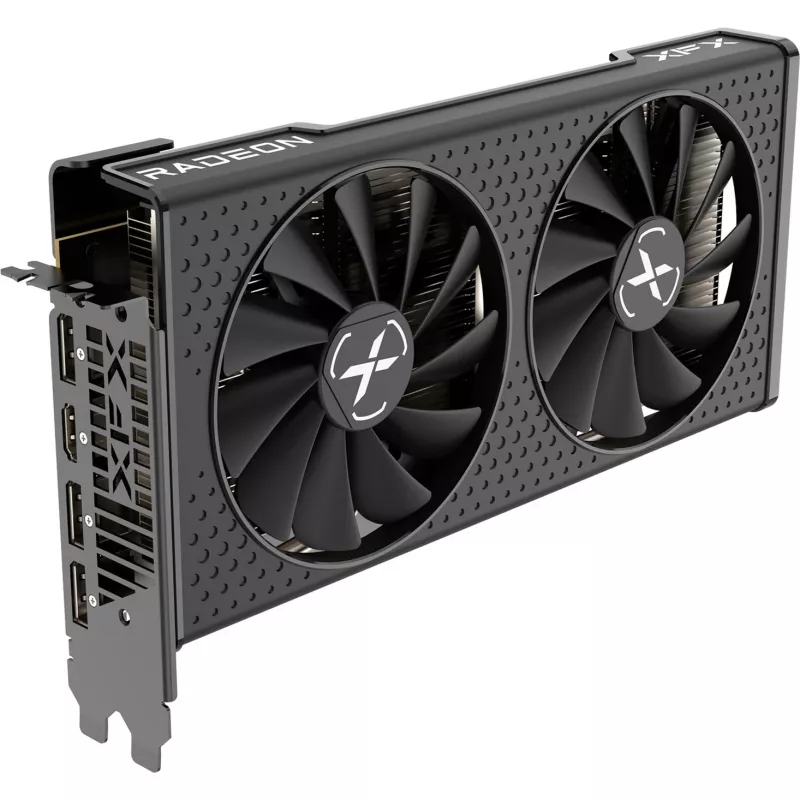 Karta graficzna XFX Radeon RX 7600 — 8 GB GDDR6, PCIe 4.0, 128-bit, 2x DisplayPort 2.1, HDMI 2.1, 2 wentylatory
