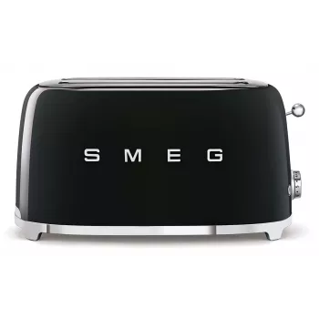 Smeg - TSF02 Toster 4 kromki - Czarny/lakierowany/WxSxG 41x20,8x21,5 cm/6 stopni opiekania/1500W