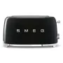 Smeg - TSF02 Toster 4 kromki - Czarny/lakierowany/WxSxG 41x20,8x21,5 cm/6 stopni opiekania/1500W