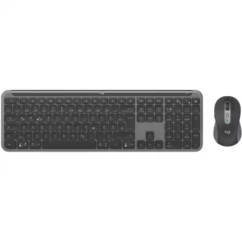 Logitech 920-012483 klawiatura mysz included Office RF Wireless + Bluetooth QWERTZ German Graphite