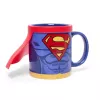 Thumbs Up Superman Mug with Cape, pojedynczy obraz, 0,25 l, Niebieski, Czerwony, Ceramika, Silikon, Uniwersalny, 1 szt.