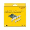 DeLOCK Karta PCI Express x1 na 2 x USB 3.2 Gen 1 Typ-A + 1 x wewnętrzne złącze 19-pinowe