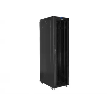 Wolnostojąca szafa rack LANBERG FF01-8047-12BL 47U 800×1000 mm IP20 154,5 kg Czarny