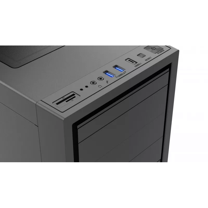 Obudowa komputerowa Gembird Fornax K500 ATX, Midi Tower, Czarny