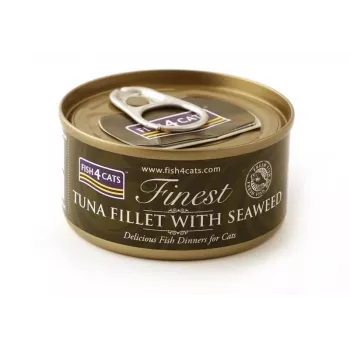 FISH4CATS Filet z tuńczyka z wodorostami - mokra karma dla kotów - 70g