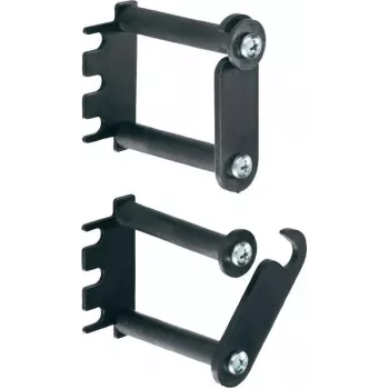 Rittal DK Cable Routing Bar - Zestaw do zarządzania kablami w szafie rack (poziomy) - 1U - 48,3 cm (19) (7111.214)