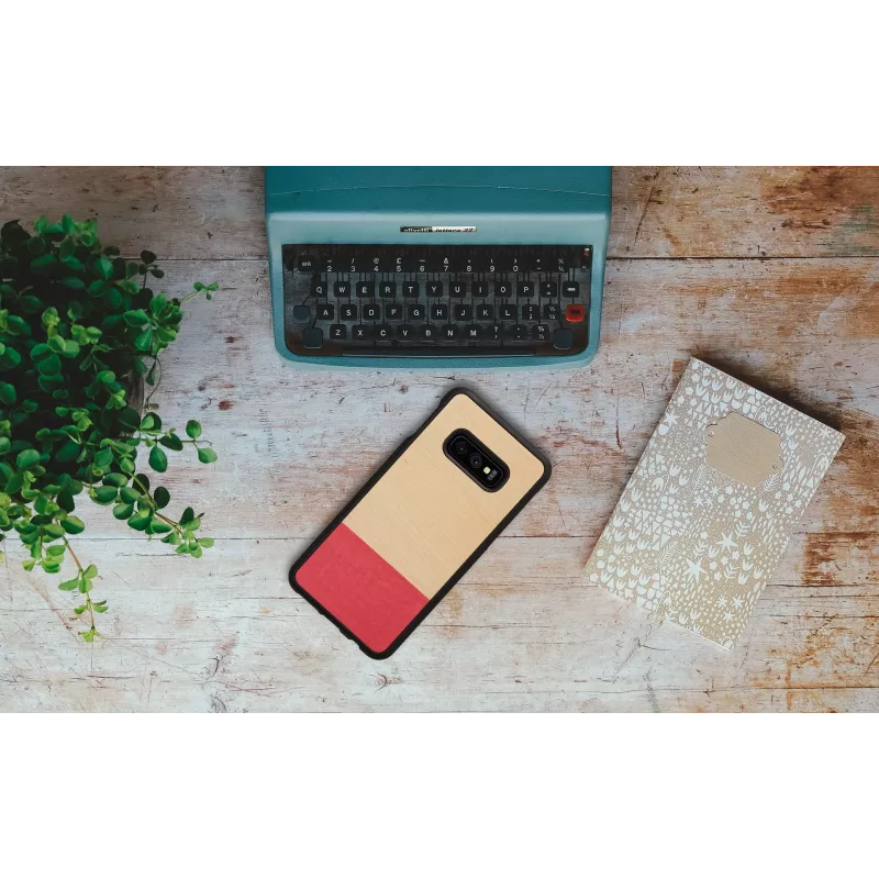 Etui na smartfona man and wood dla Galaxy S10e — miss match Czarny, ochronna twarda skorupa