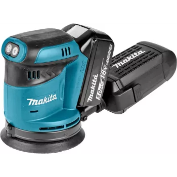 Makita DBO180RTJ - szlifierka mimośrodowa - akumulatorowa - 125 mm - 2 akumulatory - 18 V (DBO180RTJ)