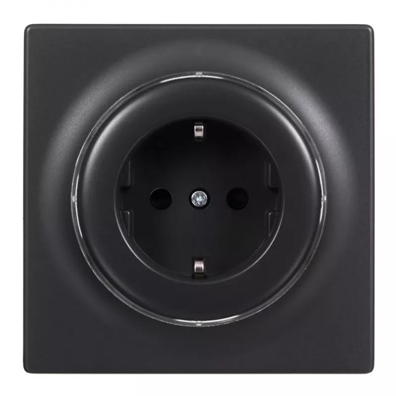 Gniazdo elektryczne Typ F Fibaro FGWOF-011-8, 1 gniazdo, 110–230 V, 50/60 Hz, czarne