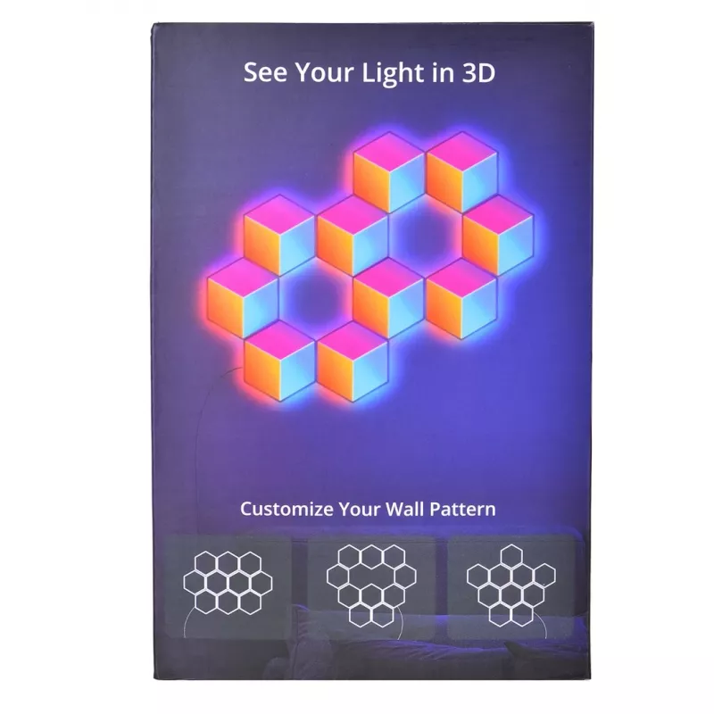 Inteligentne panele LED Govee B6066 Hexa Pro RGBIC Bluetooth Wi‑Fi 10 szt.