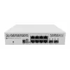 Zarządzalny przełącznik L3 MikroTik CRS310-8G+2S+IN — 8× 2.5G RJ-45, 2× SFP+, PoE, montaż w racku 1U, Biały