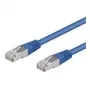 Wentronic Goobay CAT 5e kabel krosowy, SF/UTP, niebieski, 0.25 m - CCA miedź Mix (95203)