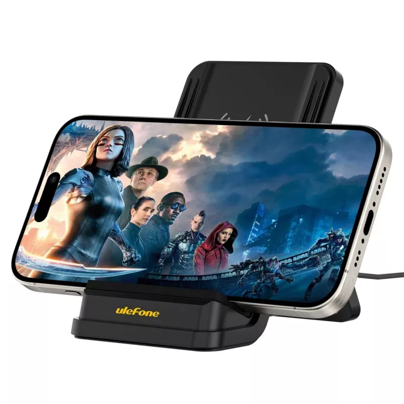 UleFone ładowarka do smartfona do użytku wewnętrznego WCS01 — 50 W USB Type-C, szybkie ładowanie bezprzewodowe, czarna