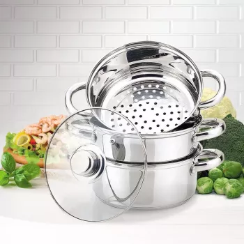 Garnek do gotowania na parze MAESTRO MR-2900-22 4 L 22 cm