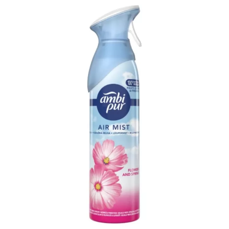 Odświeżacz powietrza w aerozolu AMBIPUR Flowers & Spring 185 ml — zapach do pomieszczeń