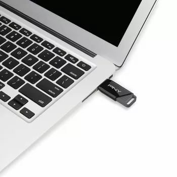 PNY Attaché X, 64 GB, USB Typ-A, 3.2 Gen 1 (3.1 Gen 1), 130 MB/s, Dia, Czarny