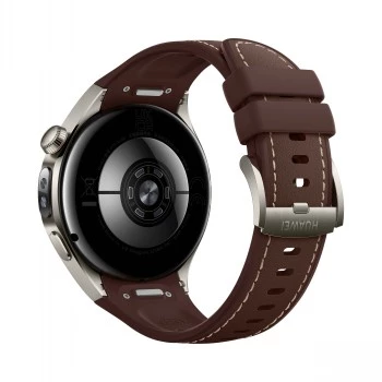 Smartwatch HUAWEI WATCH 5 Classic 46 mm, 1.38 cal AMOLED 466×466, ekran dotykowy, GPS, srebrna koperta, brązowy pasek