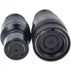 Eiszapfen Schnellverschlusskupplungsset mit Doppel Schottverschraubung G1/4 IG - Deep Black (schwarz (matt), für weiche Schläuche (PVC, Silikon, Neopr